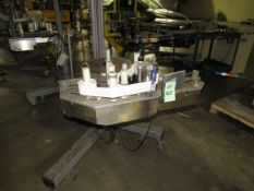 Markem CE Label Printer, Label Applicator used for labeling boxes, on Tripod Base with Casters (