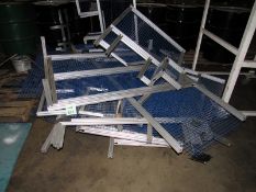 One pallet of high quality safety guards with adjustable aluminum frames and powder coated