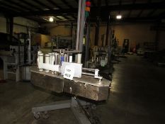 Markem CE Label Printer, Label Applicator used for labeling boxes, on Tripod Base with Casters (