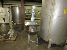 20 Gallon Kettle - Lee Industries Jacketed Stainless Steel Kettle with Scrape Surface Mixer,