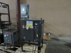 AUTOMAC 12Volt Battery Charger with Square D Disconnect, Model 6M600C22, Serial #F29284, 208 240/