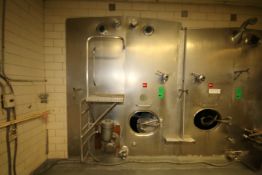 Cherry Burrell 2,000 Gal. Rectangular Jacketed  S/S Tank, Model RCW, S/N 2000-56-CR6961, with S/S