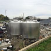 Walker 1,000 Gallon Vertical Jacketed Processor Tank Serial: 1264 Jacketed Tank to 250ºF, 316