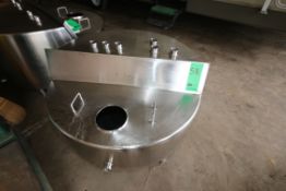 Aprox. 90 Gal. S/S Hinged Lid Balance Tank, Interior Dimensions Aprox. 45