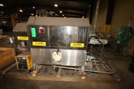 Trine Inline Pressure Sensitive Labeler, Model 4500, S/N 049M4537 includes Change Parts,