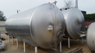 Cream City 7800 Gallon Horizontal Stainless Steel Storage TanksStainless Steel Construction, Front