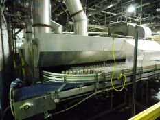 I&H 8x30 Stainless Steel Can Warming or Cooling TunnelStainless Steel Construction, Plastic Intralox