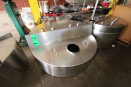 Aprox. 130 Gal. S/S Hinged Lid Balance Tank, Interior Dimensions Aprox. 52