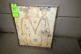 Sugarboo Designs Sisters with Wood Frame - Dimensions Aprox. 28-1/2