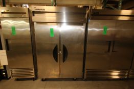 Victory 2-Door S/S Vertical Refrigerator, Model VR-2, S/N P0640538 with R134a Refrigerant