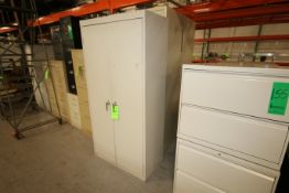 (3) - 2-Door Steel Cabinets - (2) Aprox. 77