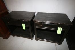 Restoration Hardware Antique Black French Empire Open Night Stands - Dimensions 32