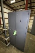 3-Double Door Cabinets with Contents, Contents Include Asco Valve, Micro Switches, Fuses, and