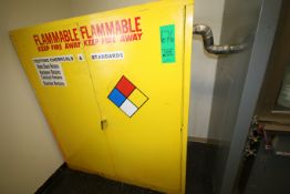 Flammable Storage Cabinet (NOTE: Contents Not Included) (Located Room 2 - Lab)