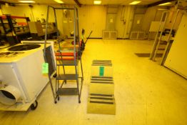 (3) Pcs. – Assorted Stairs – (1) 300 lb. Capacity 4-Step Steel Stairs, (1) 3-Step Portable Stairs