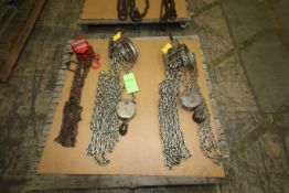 (3) Coffing and Process Engineering Chain Blocks - 1/2-Ton and 4,000 lb.