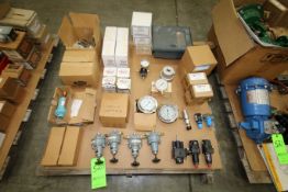Assorted Pressure Gauges and Regulators from Dwyer, Moore, Nullmatic and Ashcroft on (1) Pallet