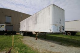 38 ft. Dry Van Dual-Axle Trailer with Contents, Contents Include Aprox. 10 I-Beams, Pallet Racking