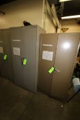 Double Door Storage Cabinets with Contents, Contents Include Finite Filters, Gauges, Assorted