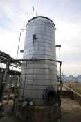 Schmidt 6,500 Gal. Vertical Binder Tank, Board No. 1207, S/N E3686 with Bolted Side S/S Man Door,