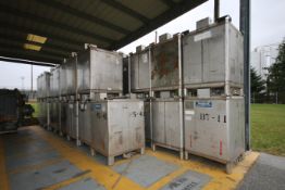 Metal Craft 470 Gal. Portable Stackage S/S Totes, Model 511719, 304 S/S with Top Mount Lids and