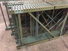 Pallet Racking includes (69) Aprox. 14 ft. H x 44