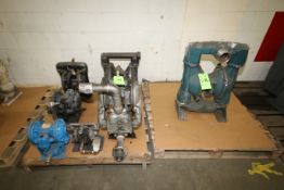 (7) Assorted Diaphragm Pumps (NOTE: used in Cl. I Div. 1 Gp. D hazardous areas)