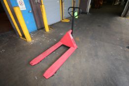 Global 2,200 lb. 45” L Hydraulic Pallet Jack, S/N G1411536 with 31-1/2” Lifting Height