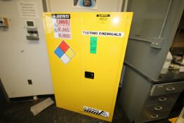 Justrite 45 Gal. Flammable Storage Cabinet, #894500 (NOTE: Contents Not Included) (Located Room