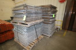 Pallet Racking Cage Beds with Brackets on (9) Pallets, Sizes 3 ft. x 37