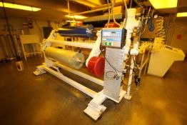 Black Clawson Web Winder/Unwinder Roll Stand Dual Positioner, Model 10, S/N 229D283958 with 66” W