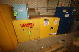 JustRite and Eagle Flammable Storage Cabinets, 30 Gal. Capacity, Overall Dims.: 43