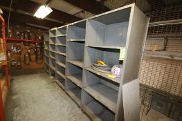 2-Sections of Shelving with Contents, Contents Includes Conduit, Foxboro Folding Charts,