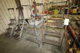 (5) Pcs. - (2) Little Giant Step Ladders, (2) Sets Stairs and (1) Stool