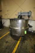 Groen 350 Gal. Jacketed Tank, S/N 77241, Max. WP- 42 PSI @ 300 F, National Board Number: 30378, with