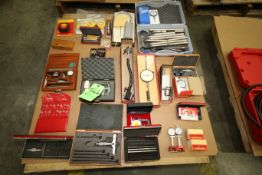Assorted Precision Inspection Tooling by Starrett, Mitutoyo and Others includes Gauge Blocks,