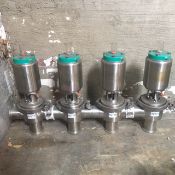 Tri-Clover 761 Series Air Valve Cluster, (4) 2-1/2