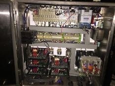 Quadrel Barcode Printer Label Applicator with Sato Barcode Printer Model 8485Se Serial $40404097,