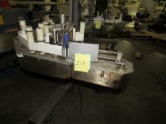 Markem CE Label Printer, Label Applicator used for labeling boxes, on Tripod Base with Casters. Free