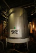 5,320 Gal. S/S Vertical Tank, Single-Wall, Dims.: 115