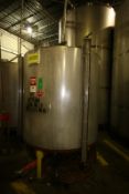Hicks 1,280 Gal. Vertical S/S Tank, Single-Wall, S/N 1318, 103