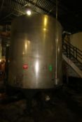 6,000 Gal. S/S Vertical Tank, Single-Wall, Dims.: 118