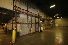 12-Sections of Pallet Racking, Includes (13) 18' Uprights, and (32) Sets of Cross Beams with Beds