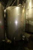1,740 Gal. S/S Vertical Tank, Single-Wall, Dims.: 102