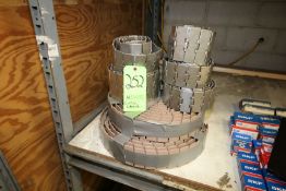 Aprox. 7 Rolls of Product Conveyor Chain, Includes (5) Rolls of S/S Product Coneyor Chain, (2) Other