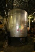 6,000 Gal. S/S Vertical Tank, with Side Agitation, Single-Wall (Tank 34)