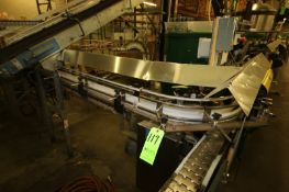Aprox. 6' American S/S Product Conveyor, with Turn Table and Guides