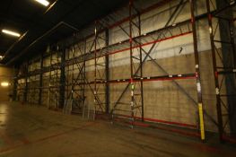 18-Sections of Pallet Racking, Includes (20) 18' Uprights, and (48) Sets of Cross Beams with Beds