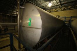 Zenas 2,600 Gal. Horizontal S/S Tank, Single-Wall, S/N 1486, Dims.: 60