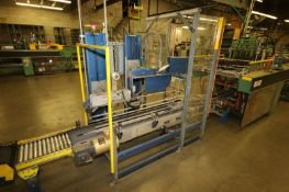 Tape Case Sealer, with Outfeed Power Conveyor and Roller Conveyor